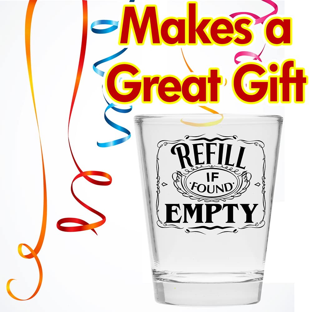 Gag gift style novelty shot glass for social gatherings