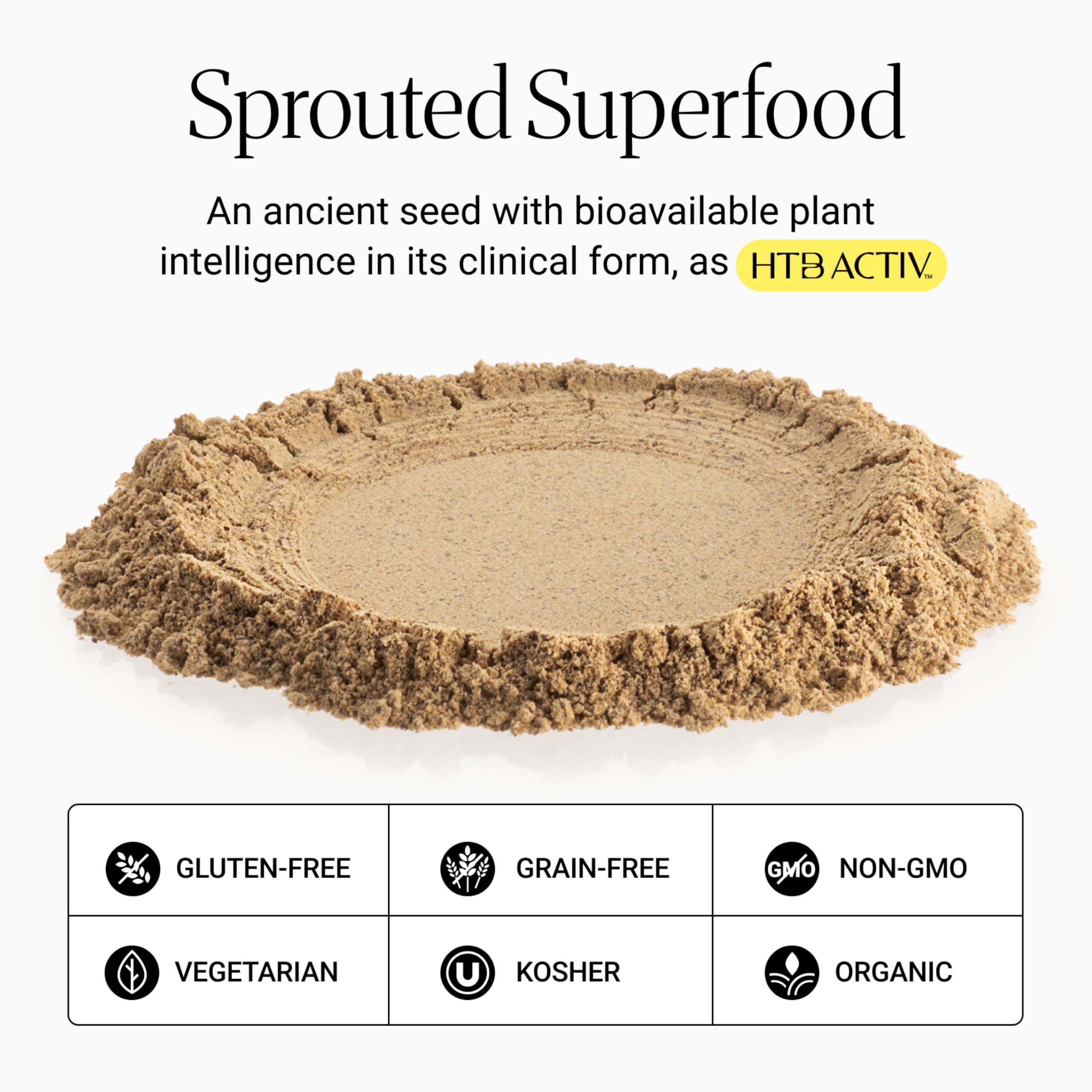 Himalayan Tartary Buckwheat Sprout Powder 30 Servings label