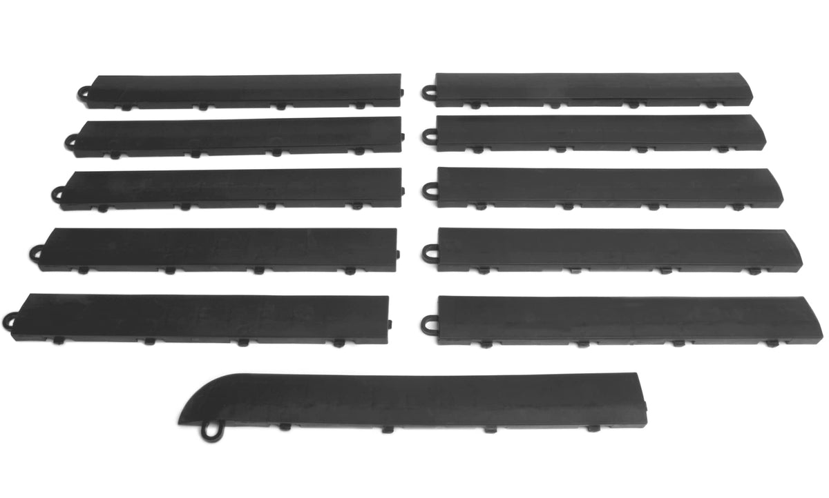 Big Floors Garage Floor Transition Edge graphite 11 pack