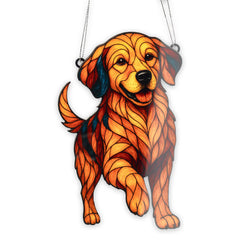 Big size 6 inch Golden Retriever Ornament on Christmas tree
