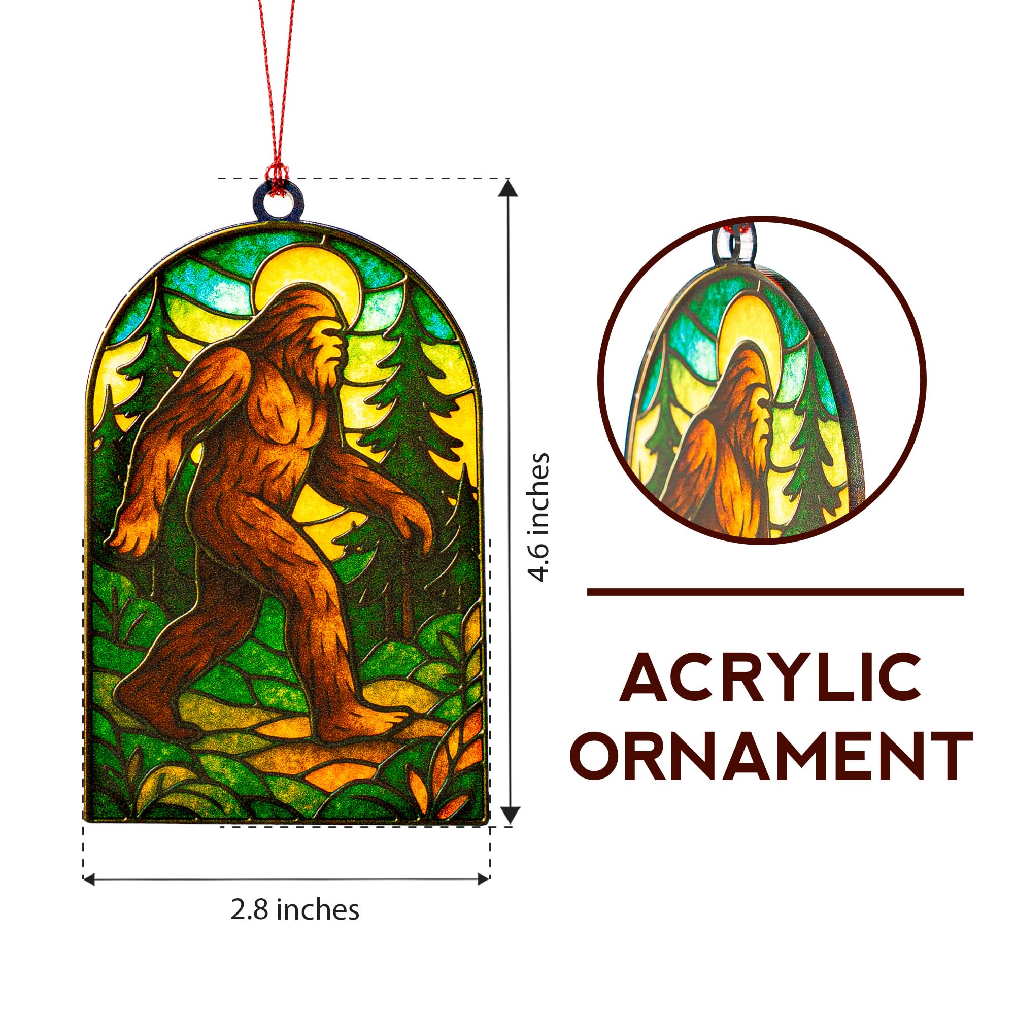 Sasquatch christmas ornament decorative keepsake