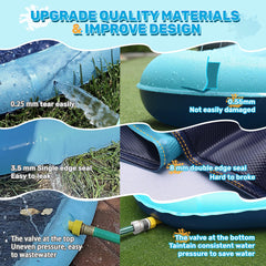 Non-slip surface on Bilibara splash pad for safe play