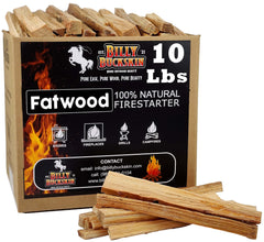 Billy Buckskin 10lb Fatwood Fire Starter Sticks box