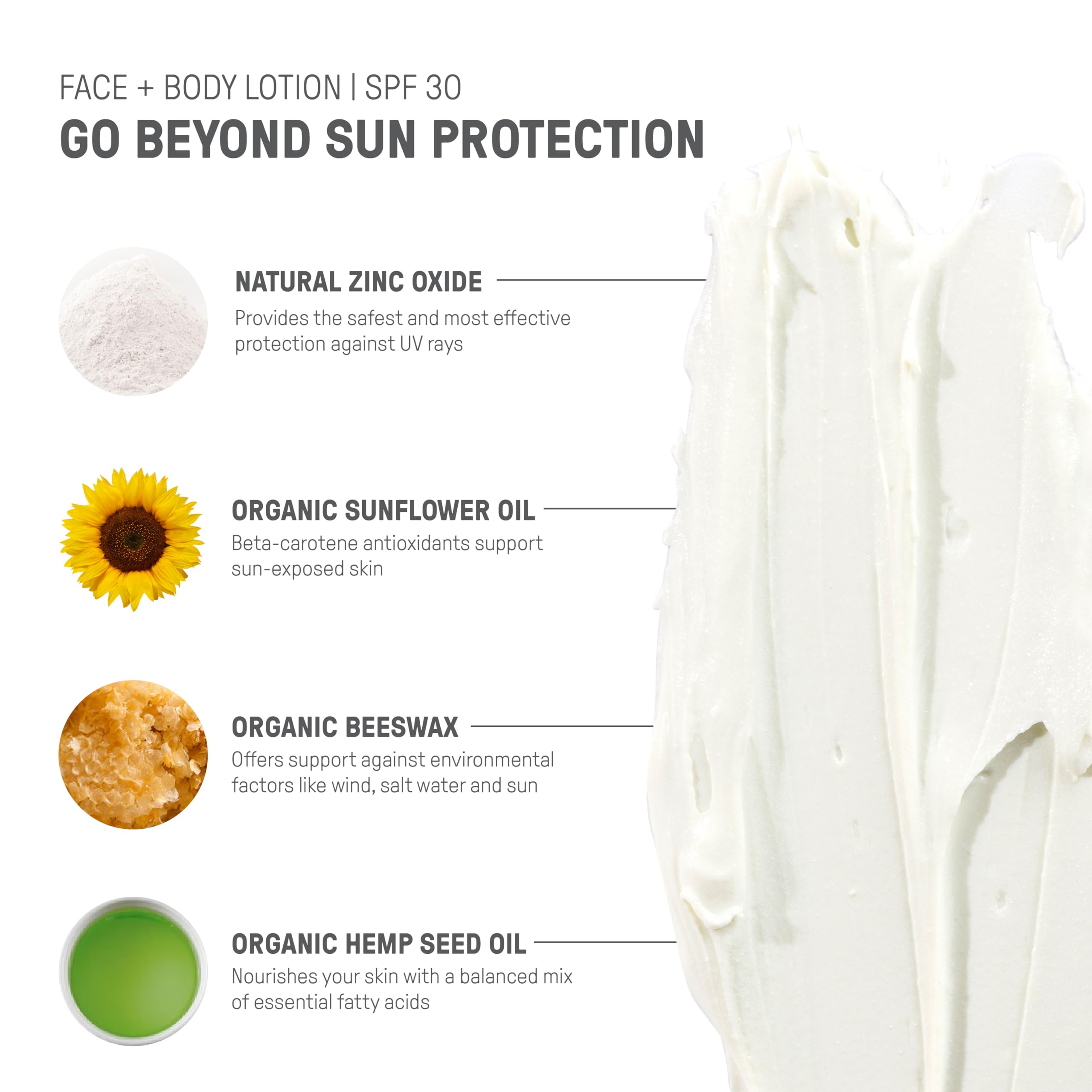 Water resistant sunscreen up to 80 minutes