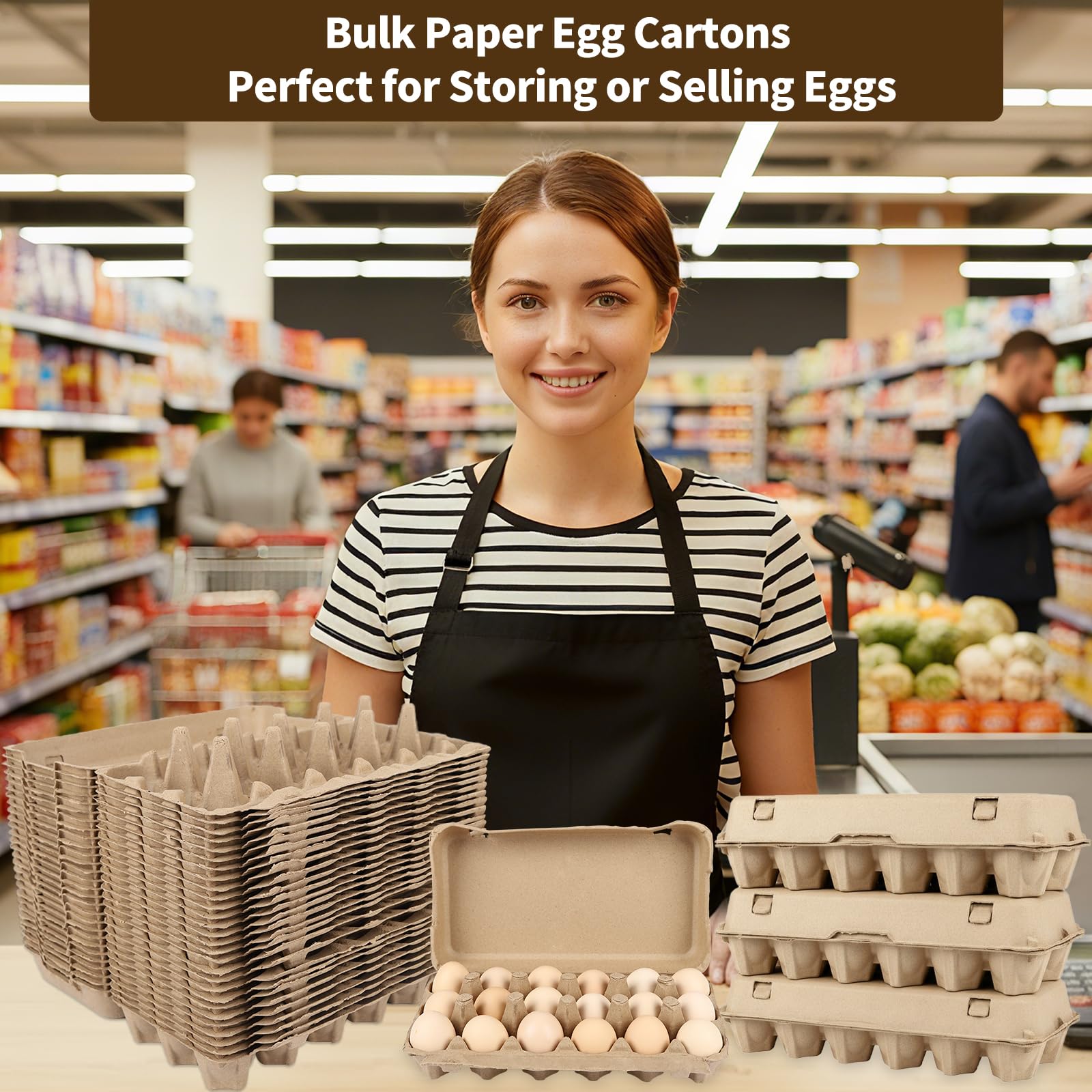 Durable egg carton with interior riser and outer buckle