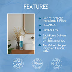 Two-month supply BIOLABS PRO DHEA Cream 3oz