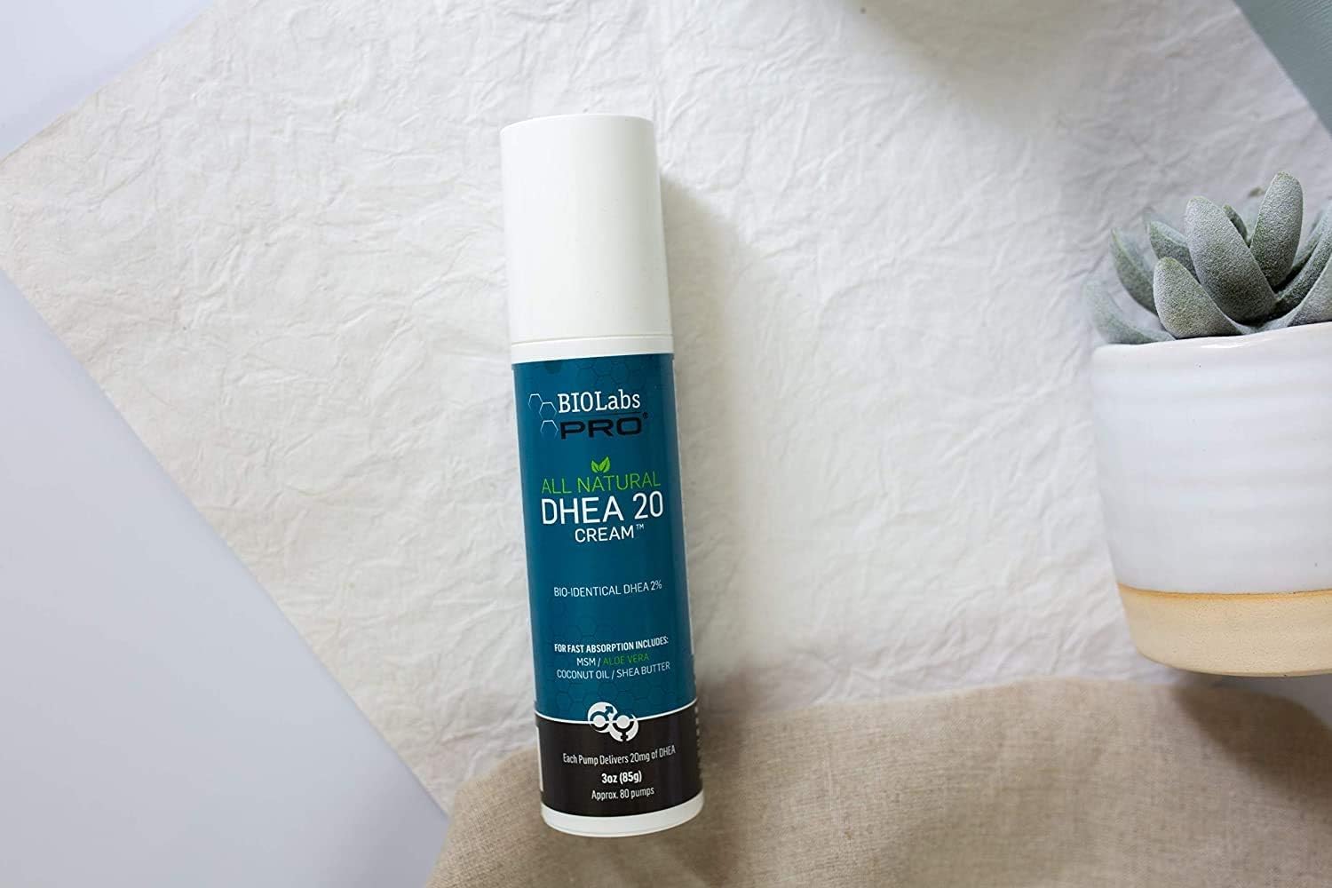 BIOLABS PRO All Natural DHEA Cream bottle