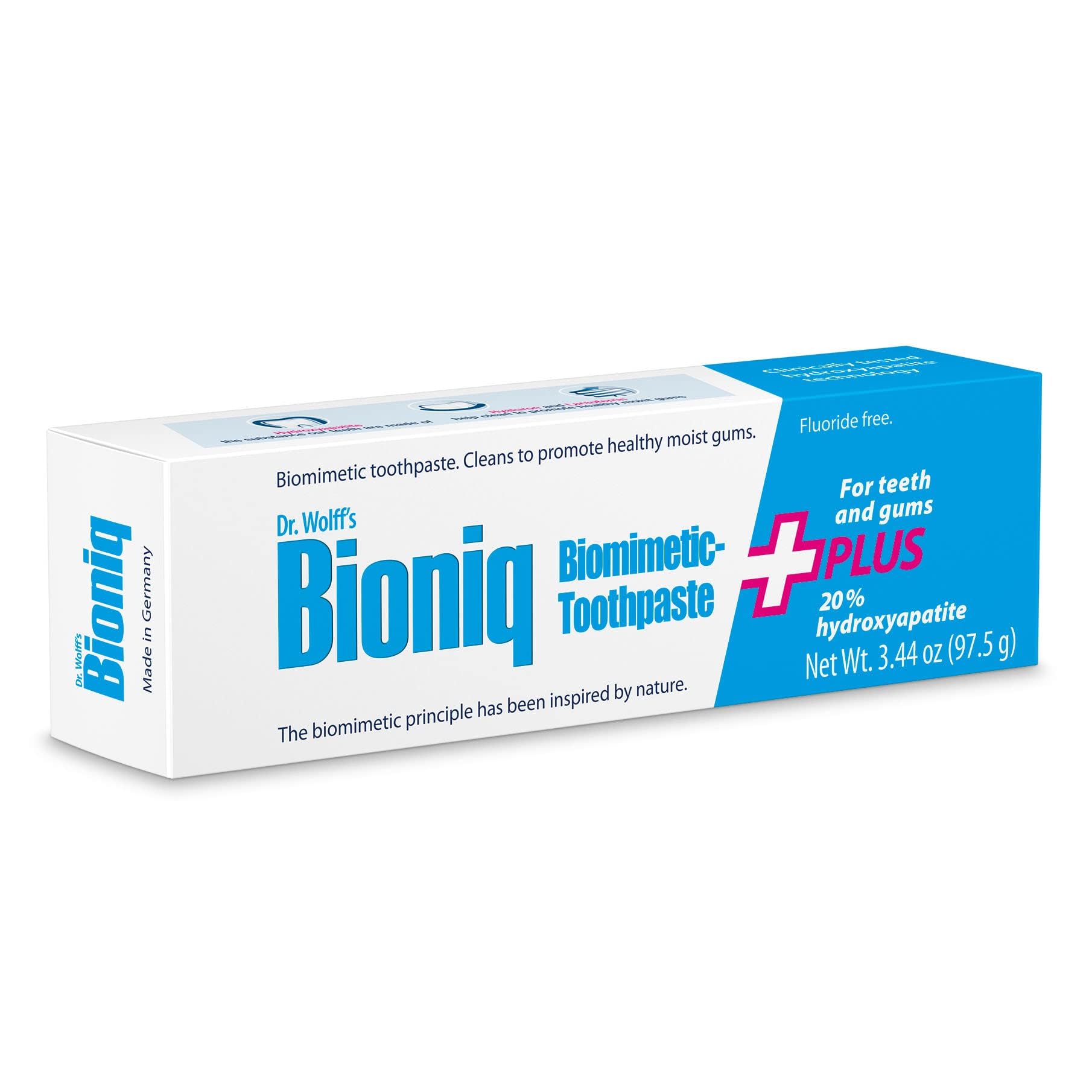 Ages 12+ Bioniq hydroxyapatite toothpaste for moist gums
