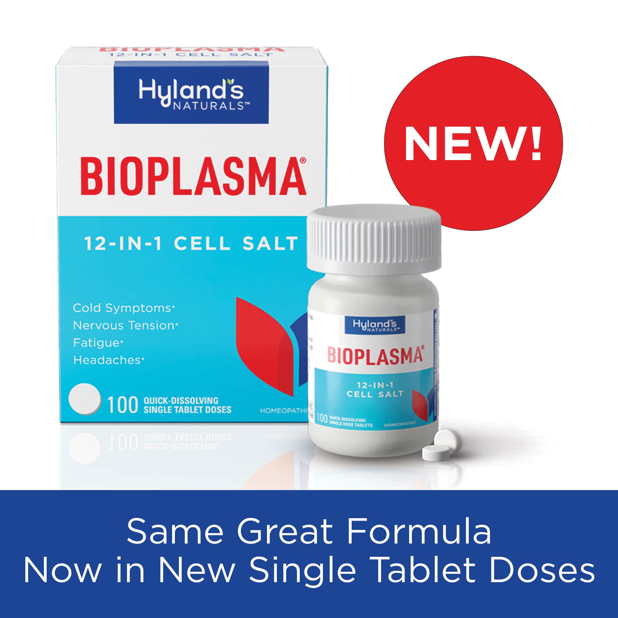 All 12 cell salts included in Hyland's Bioplasma Tablets