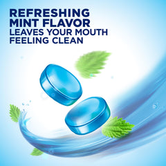 Mint flavored Biotene lozenges for dry mouth relief