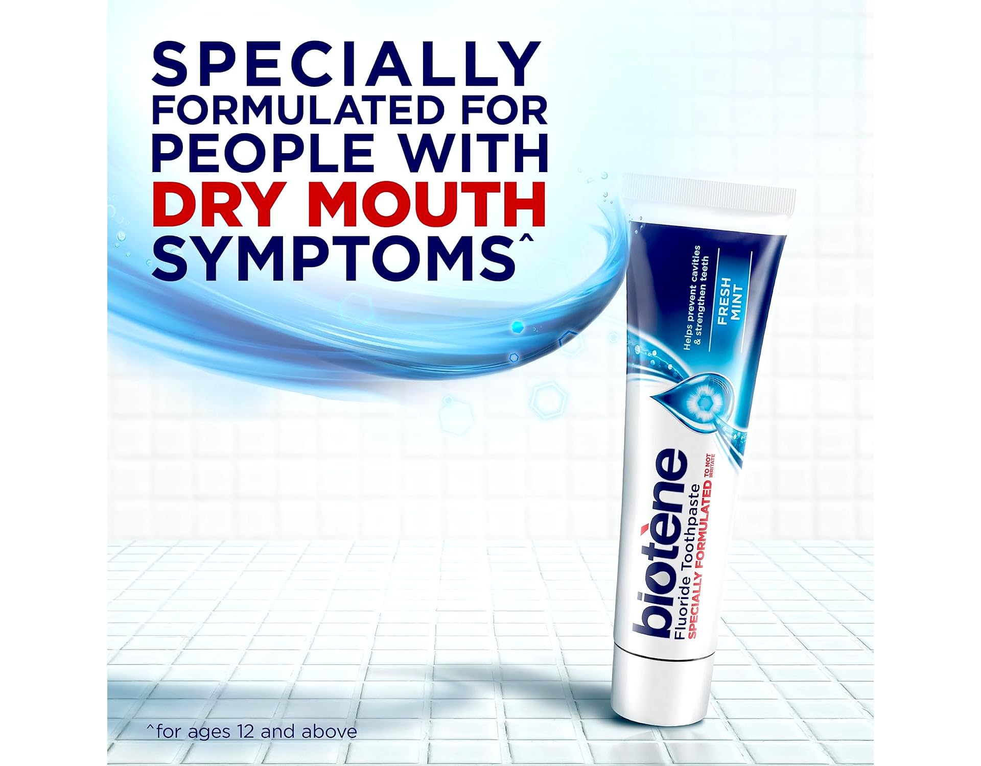 Biotene fluoride calcium toothpaste for dry mouth details