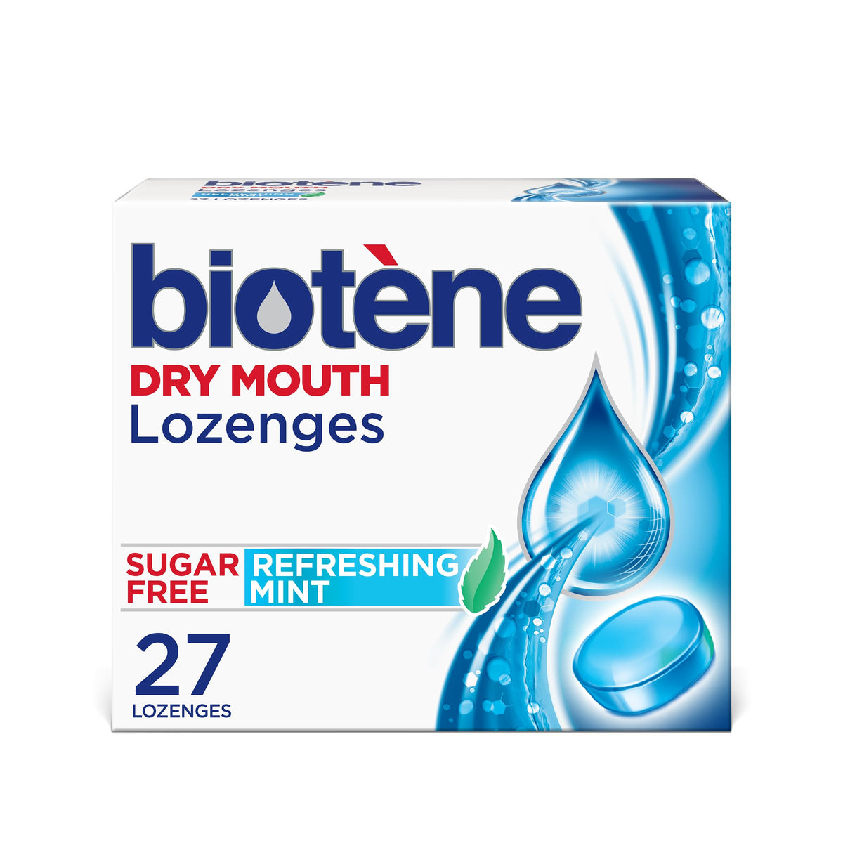 Biotene Dry Mouth Lozenges box packaging
