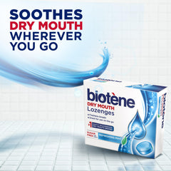 Biotene Dry Mouth Lozenges 27 count box on the go