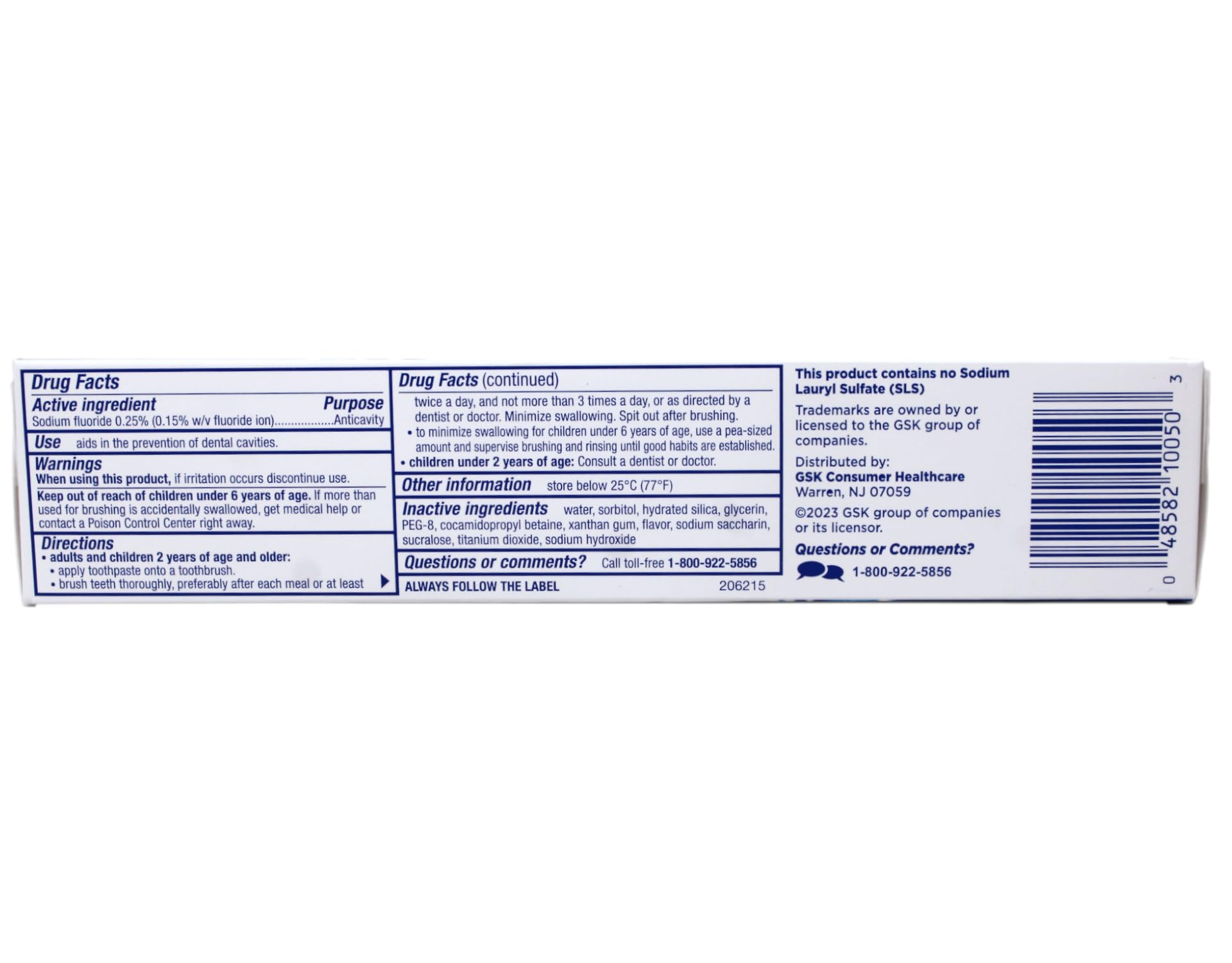 Biotene fresh mint original toothpaste 4.5-ounce box image