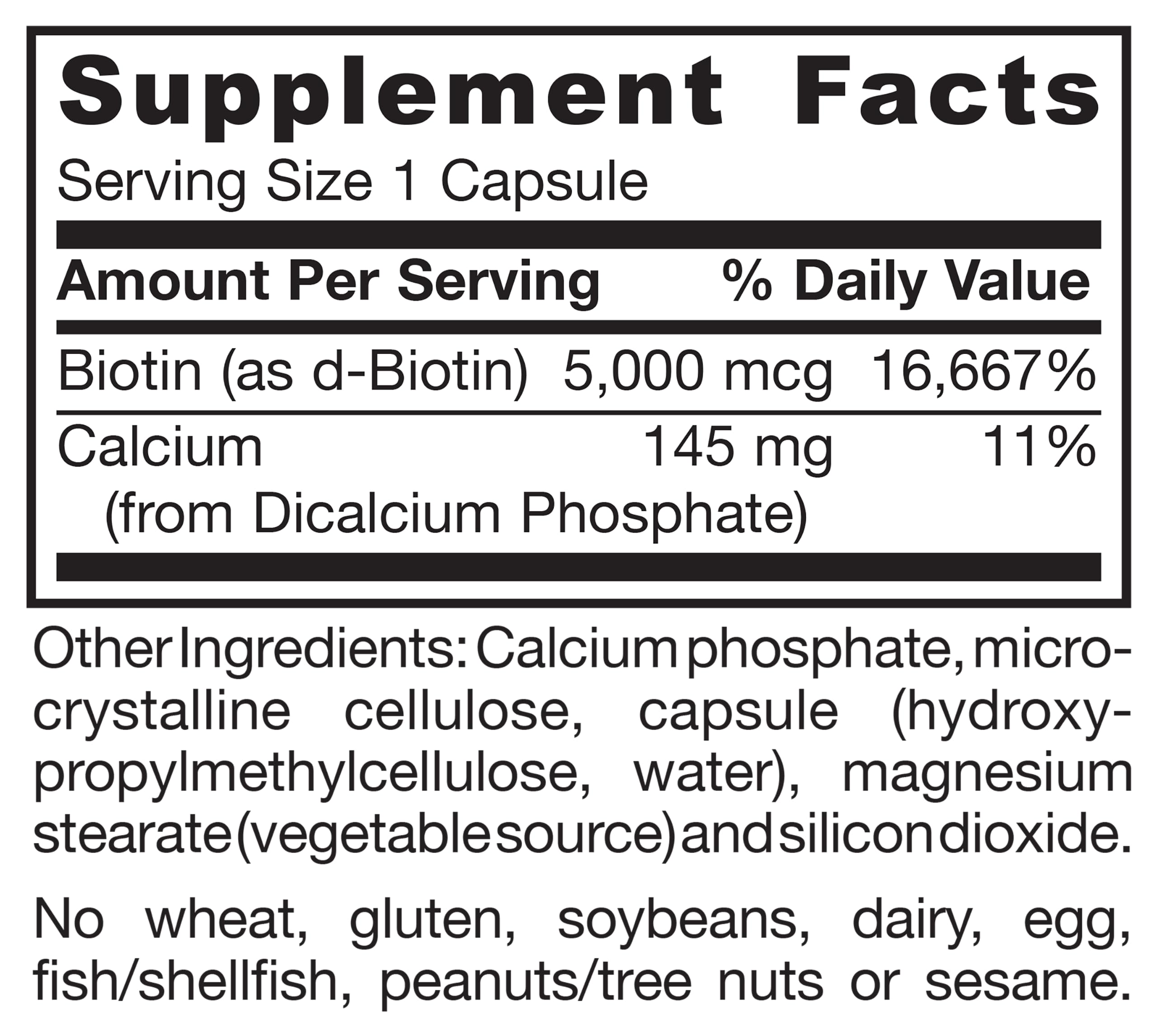 Jarrow Biotin Ultra Strength daily supplement packaging
