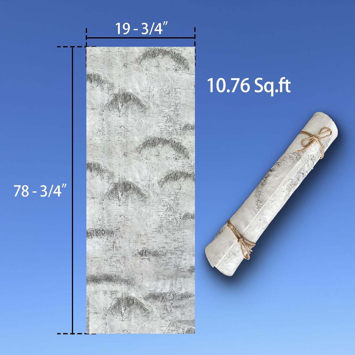 Birch bark DIY crafting panel with silicone surface