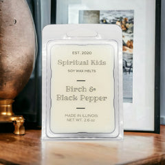 Birch & Black Pepper Soy Wax Melts 2.6oz 6 Cubes product packaging image