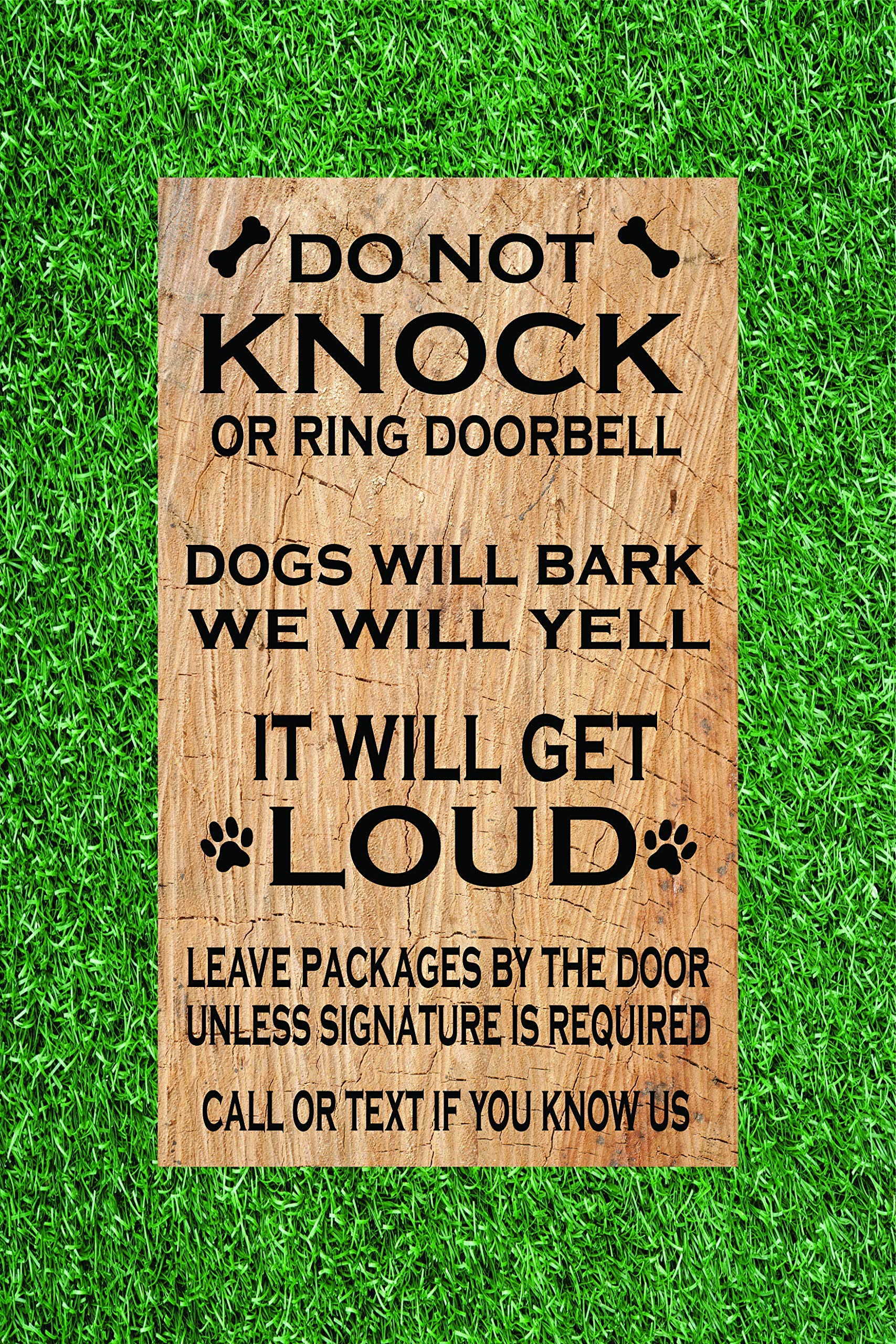 Made in USA family owned business sign for doorbell greeting
