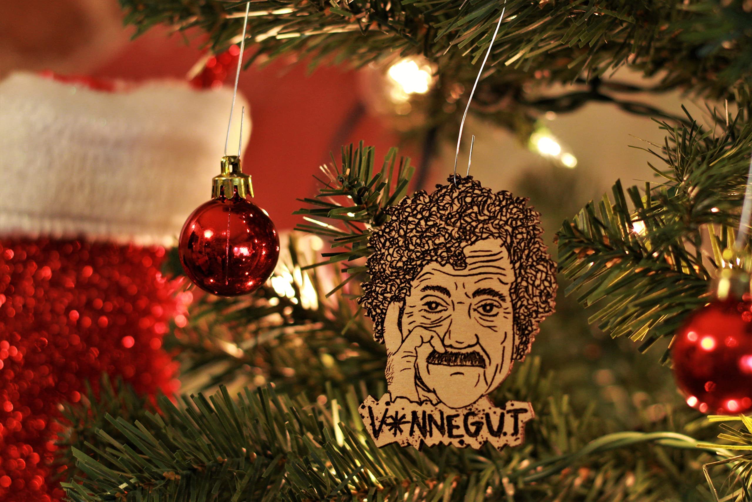Birch wood Christmas ornament for trees by Vonnegut Wood