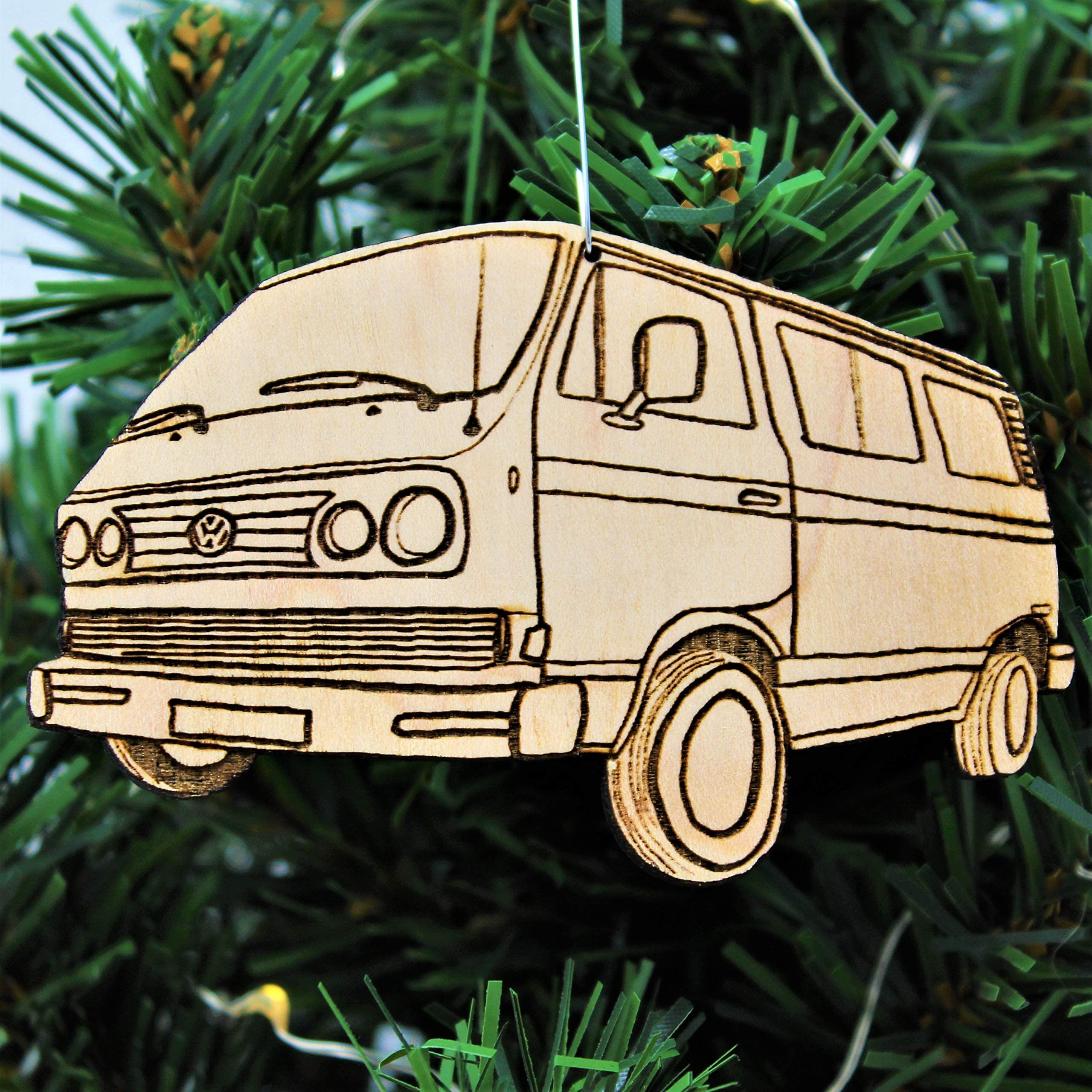 Birch wood ornament 3x2 inch size