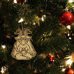 3x2 inch birch wood ornament with hanger