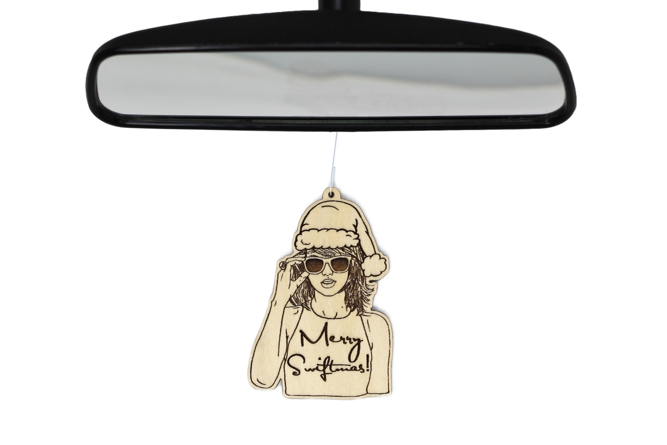 Birch wood ornament with ornament hanger