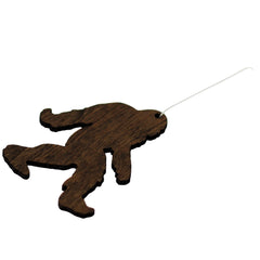 Birch wood ornament with hanger 3.5 x 3 inches