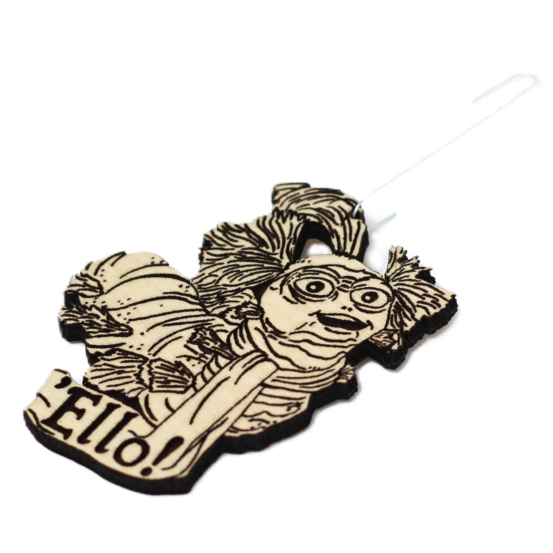 Birch wood ornament Ello Worm Wood