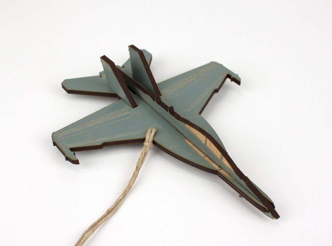 Birch wood laser cut engraving ornament sized 6x4-5x1-25 inches