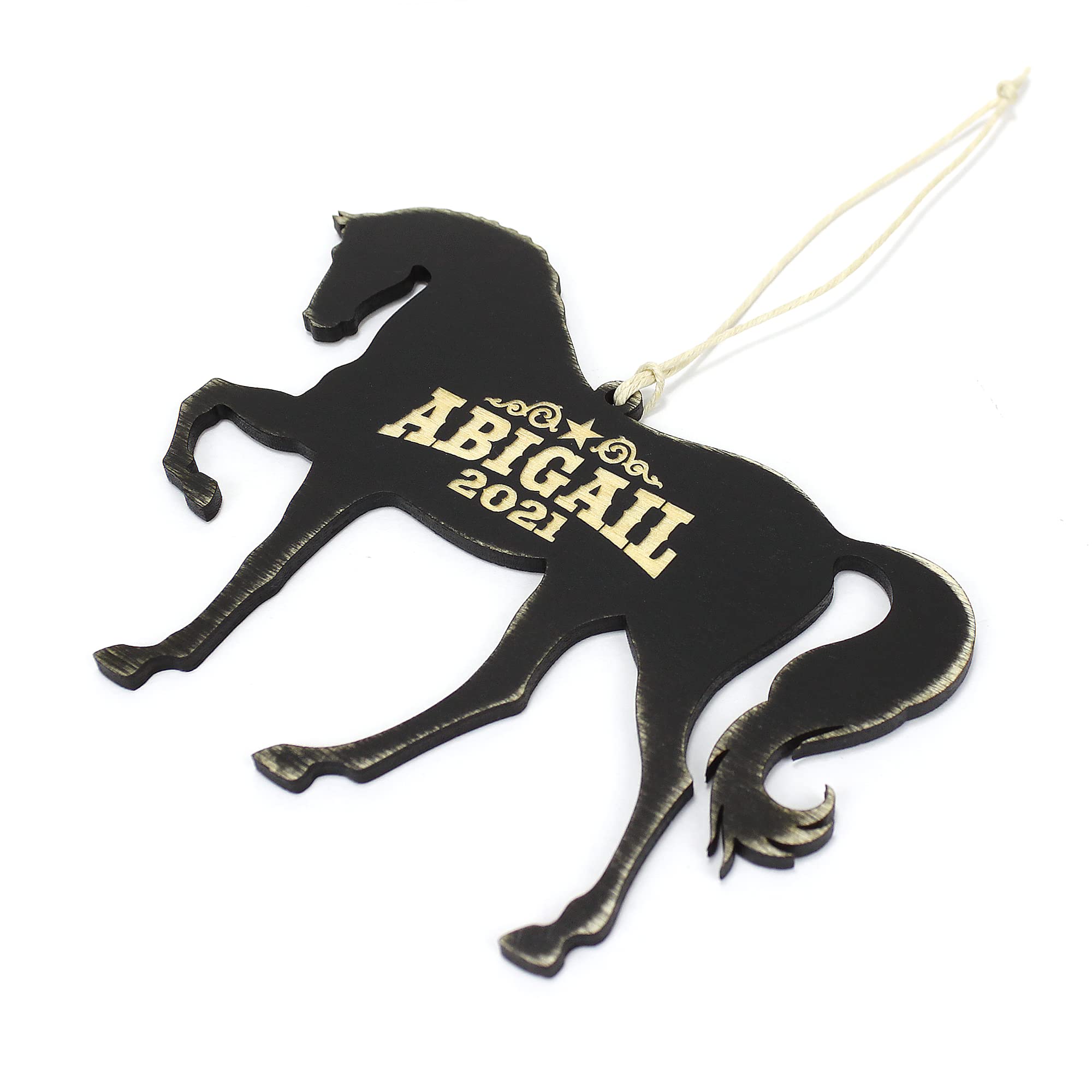 Made in USA horse gift ornament for tree