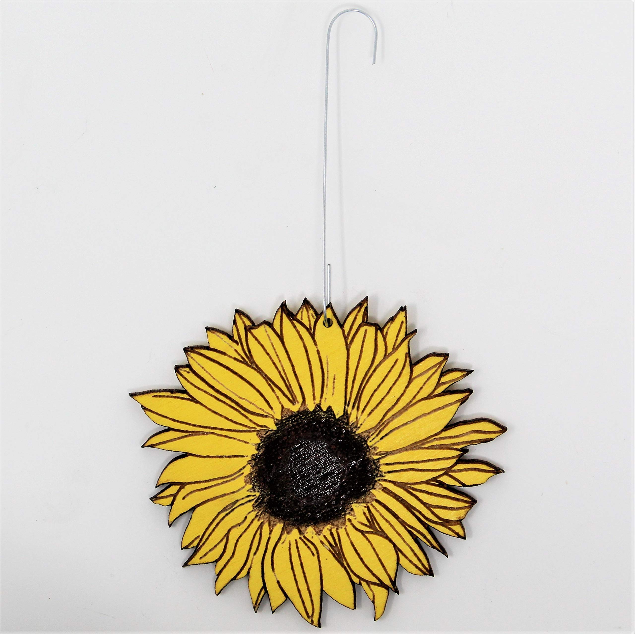 Pacific Northwest handmade sunflower ornament 3 inch