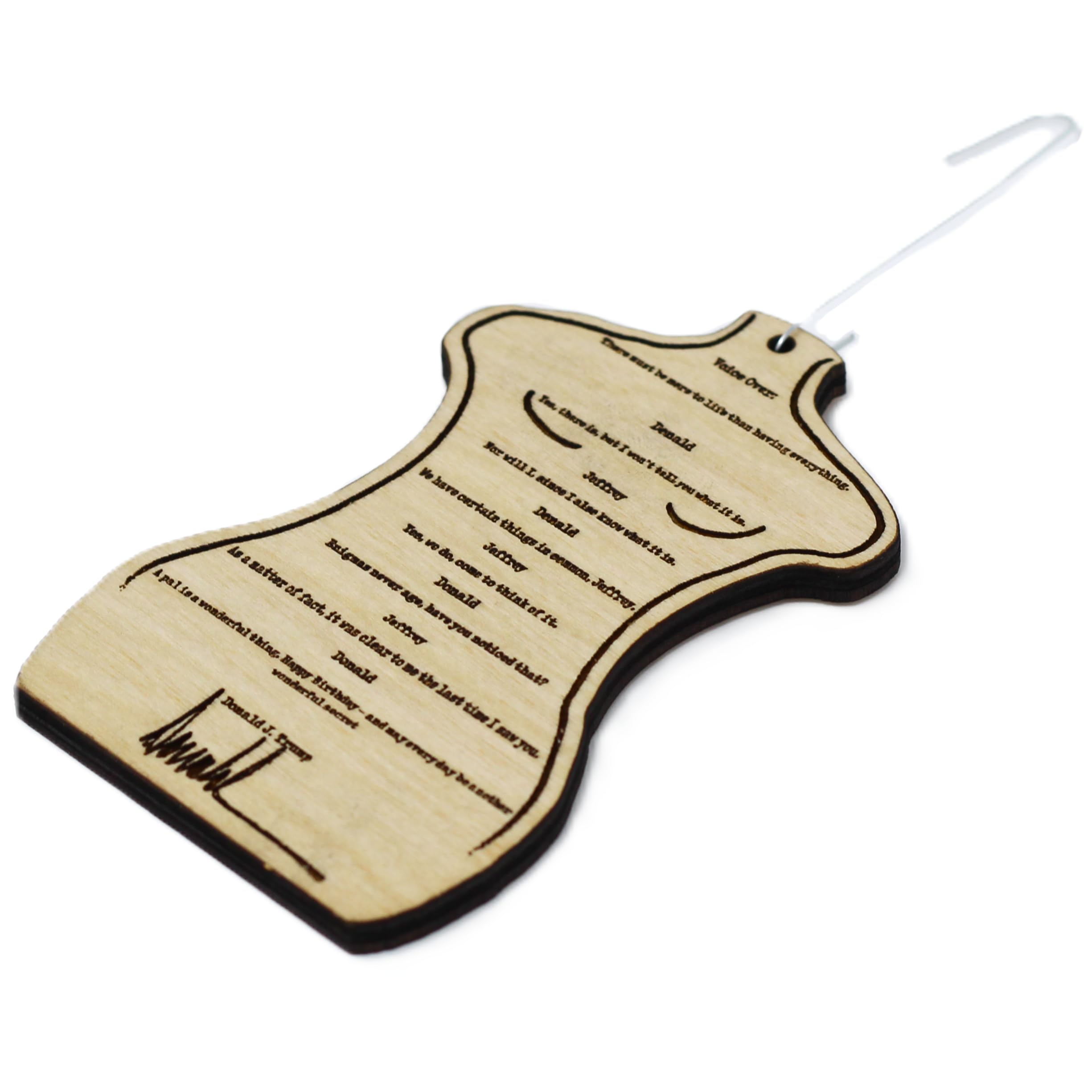 Laser-cut hand-painted ornament Portland studio