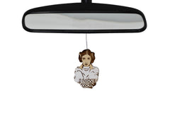 Birch wood ornament with ornament hangers and paint finish