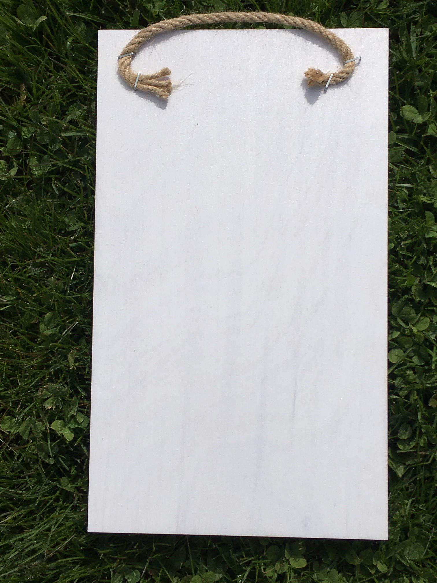 Birch wood sign with dog paw prints handcrafted in Ohio 7x12