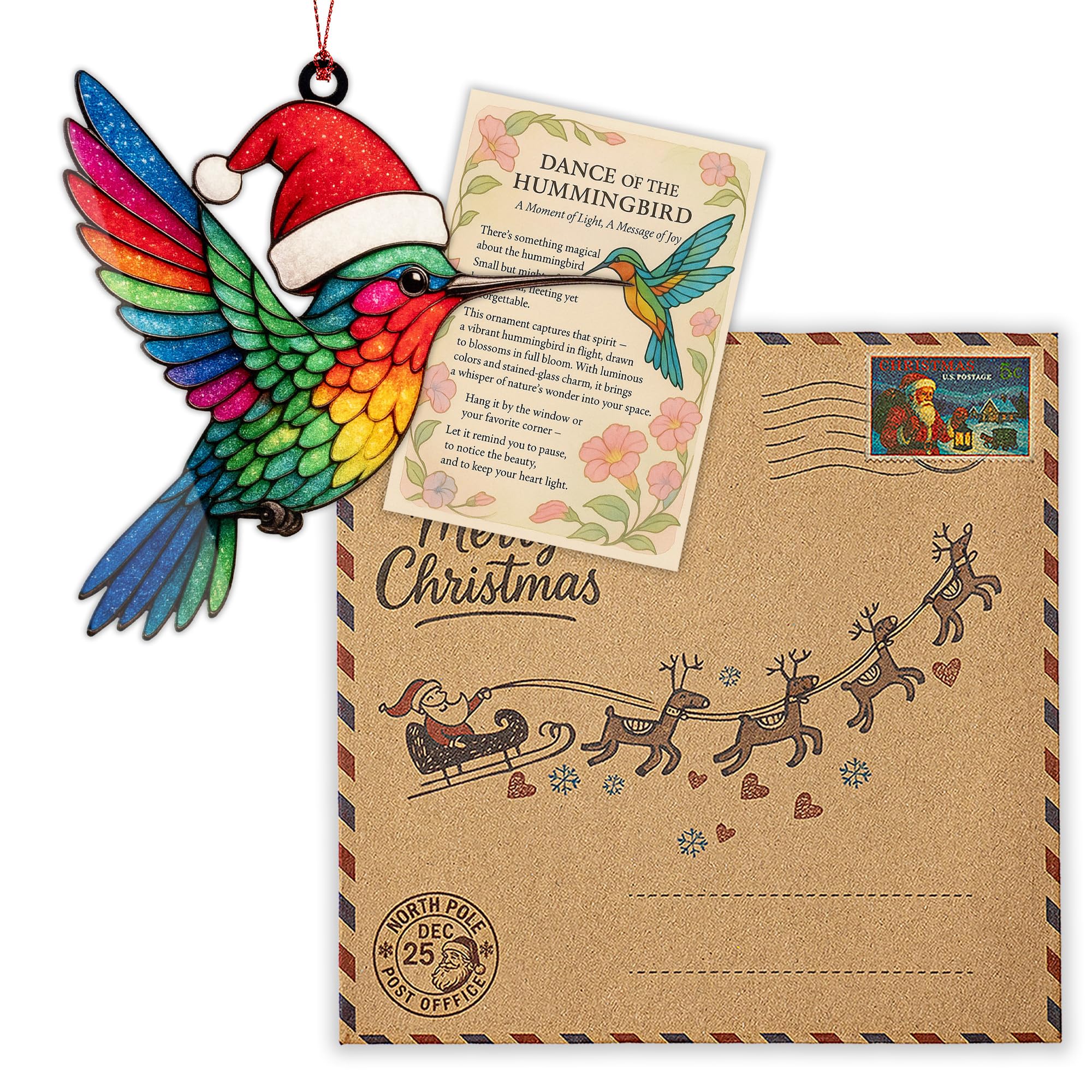 Bird ornaments for Christmas Tree hanging decor image