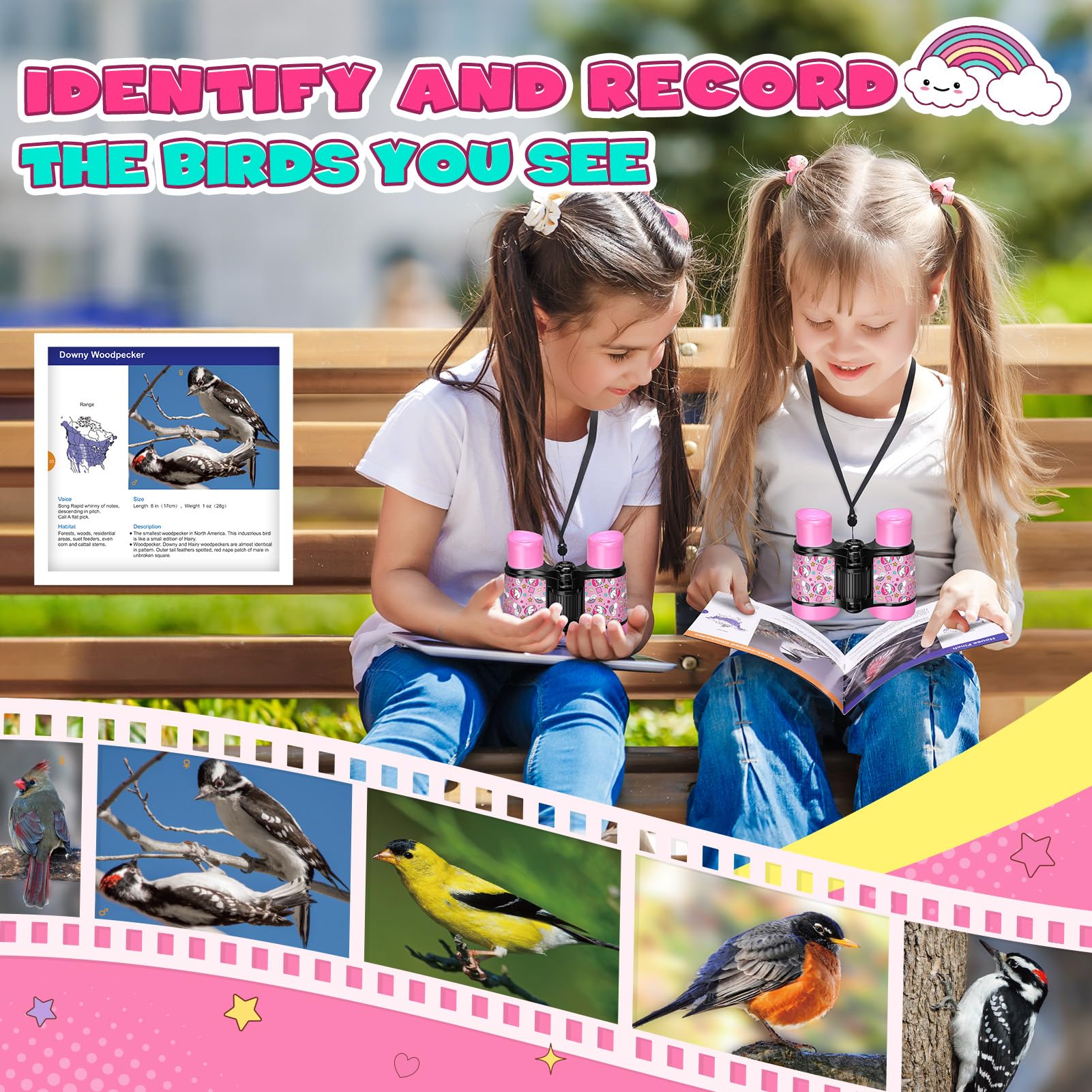 Bird watching manual included with unicorn binoculars
