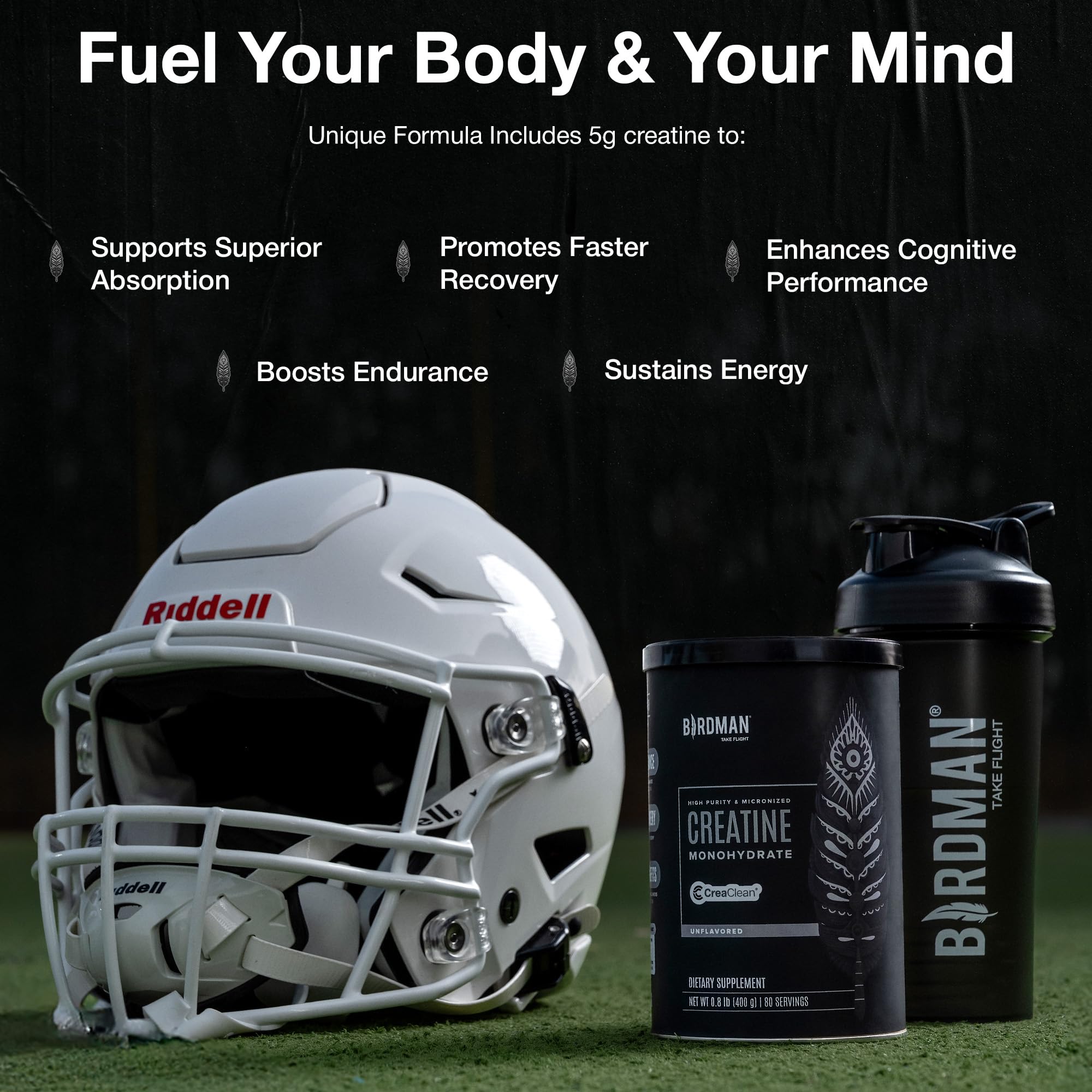 Birdman creatine monohydrate powder 2.2lb 200 servings