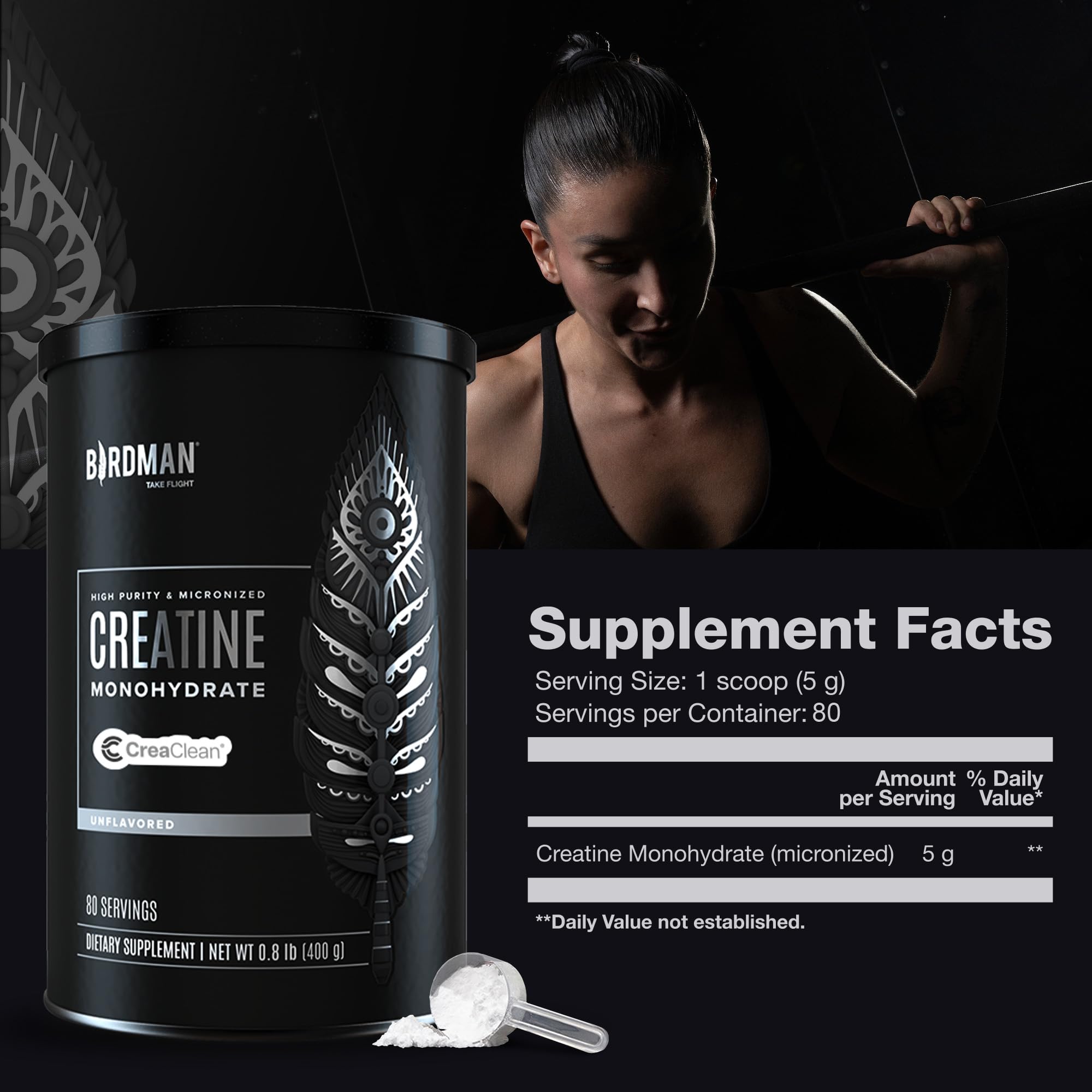 Birdman plant based nutrition product packaging
