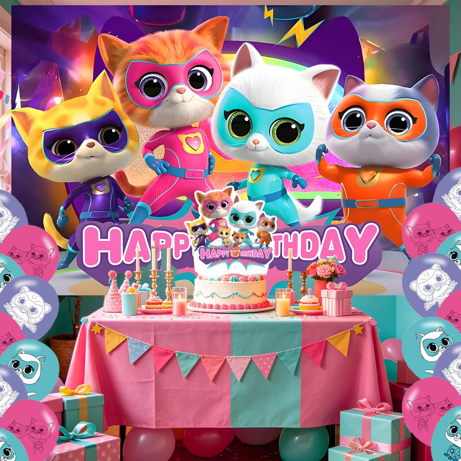 Birthday banner size 59x35 inches for celebration