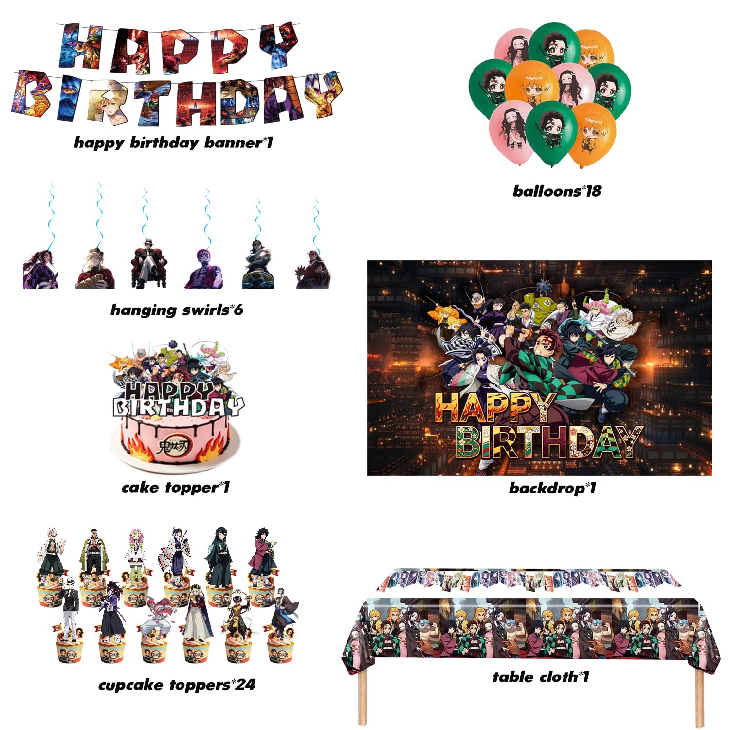 Birthday banner and backdrop for Demon themed celebration
