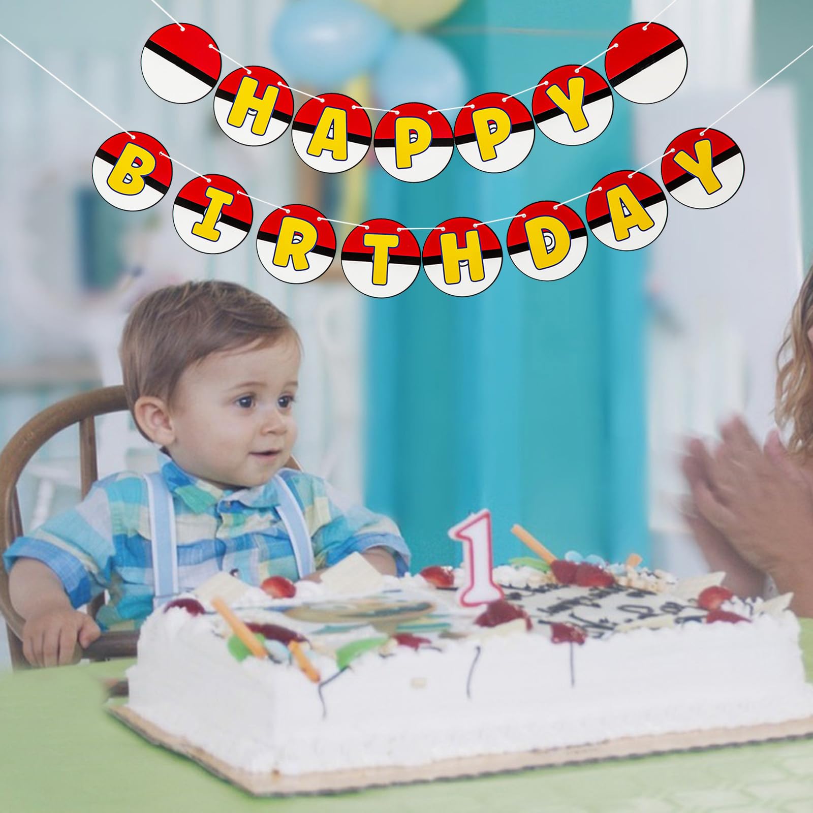 Birthday decor banner from UOREND cartoon theme