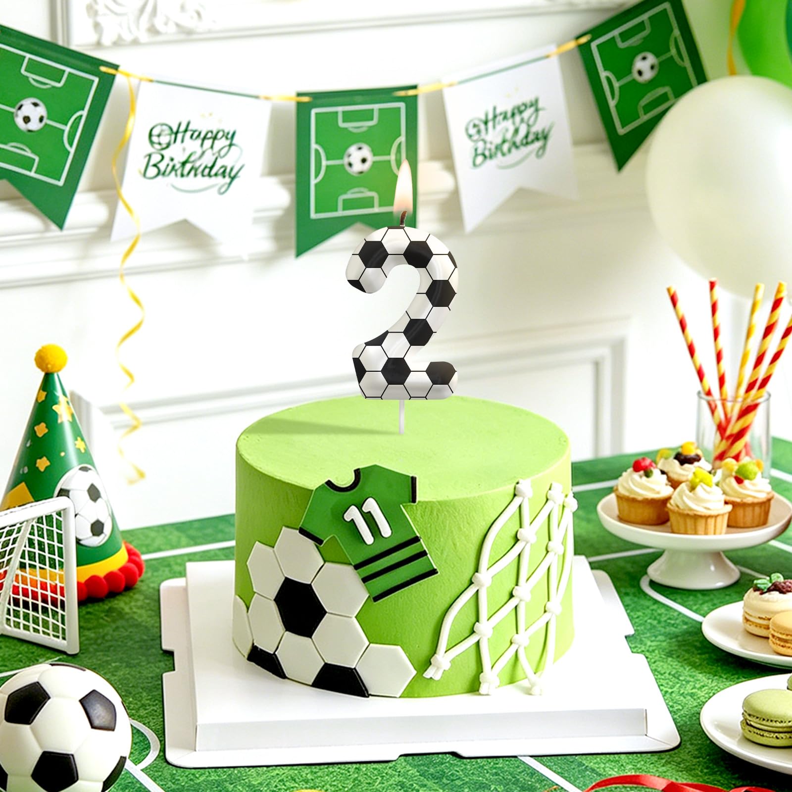 Birthday cake toppers Number candles