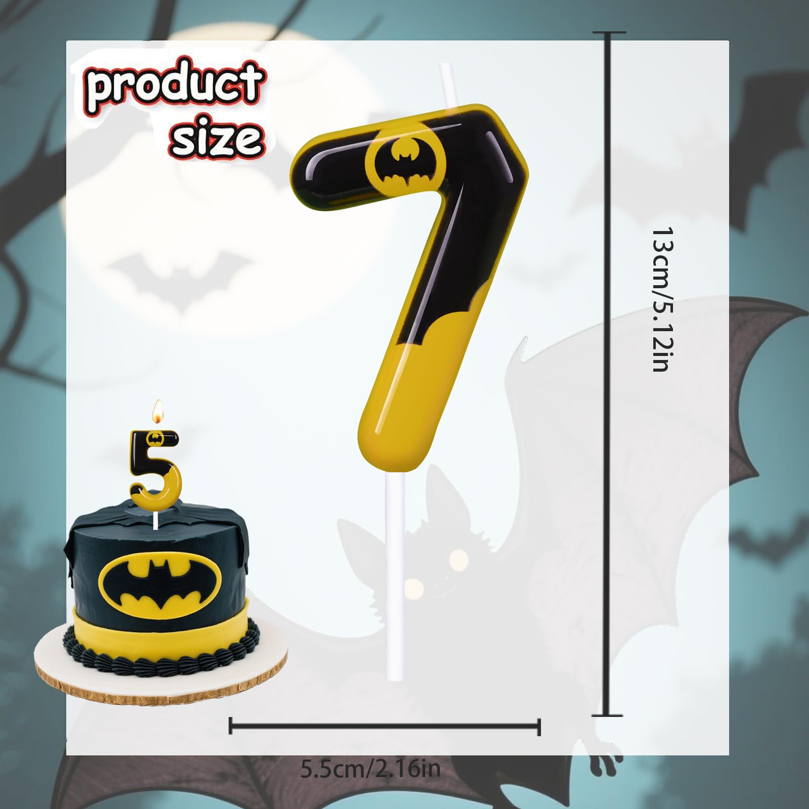 Bat pattern decoration for boys and girls birthday