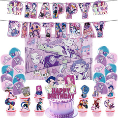 Birthday decoration set banners for party backdrop