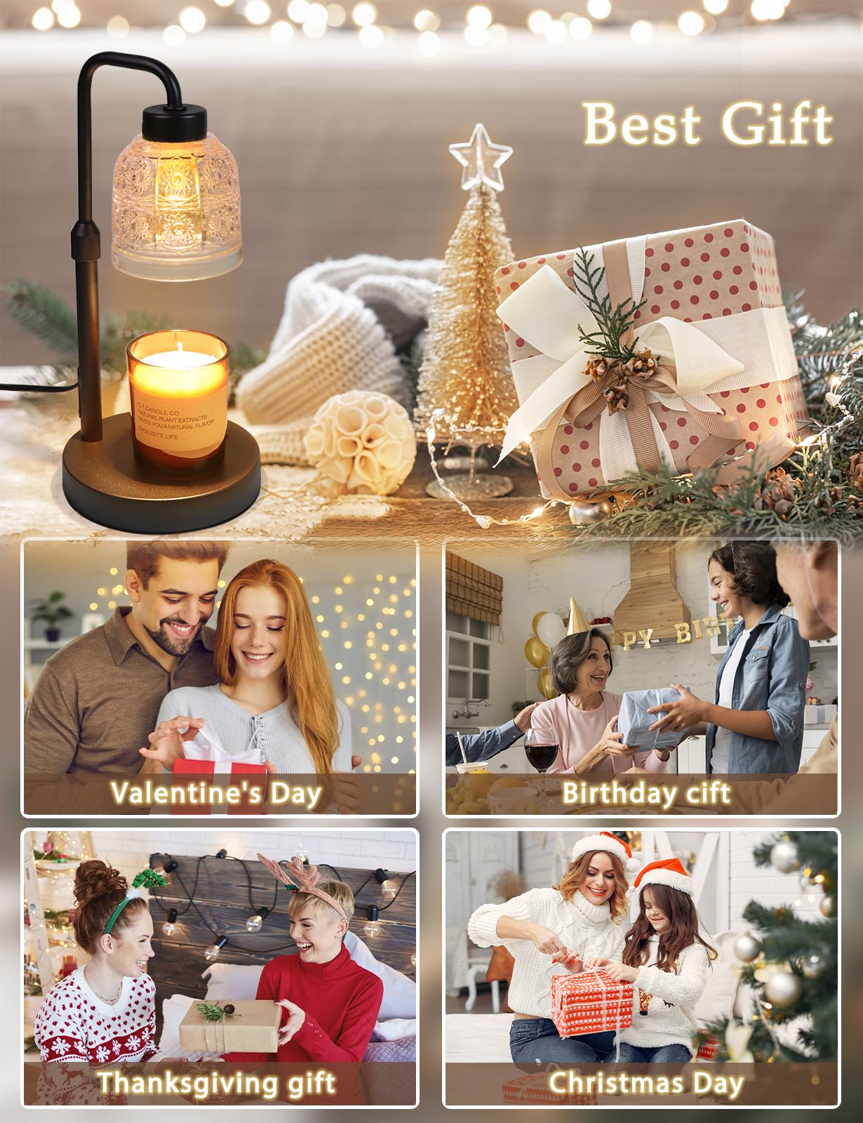 Candle warmer lamp packaging and accessories