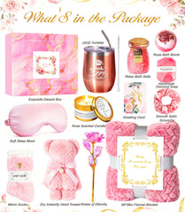 Birthday Gifts Basket for Sister roses of eternity and card