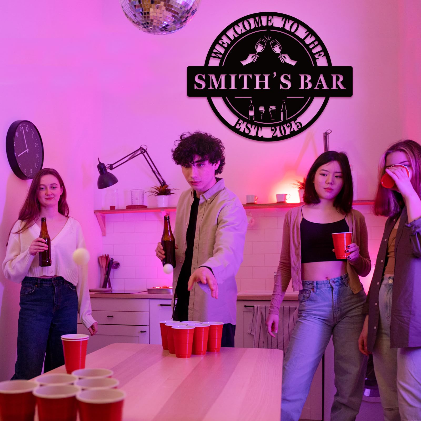 Versatile decor for home bars man caves and game rooms