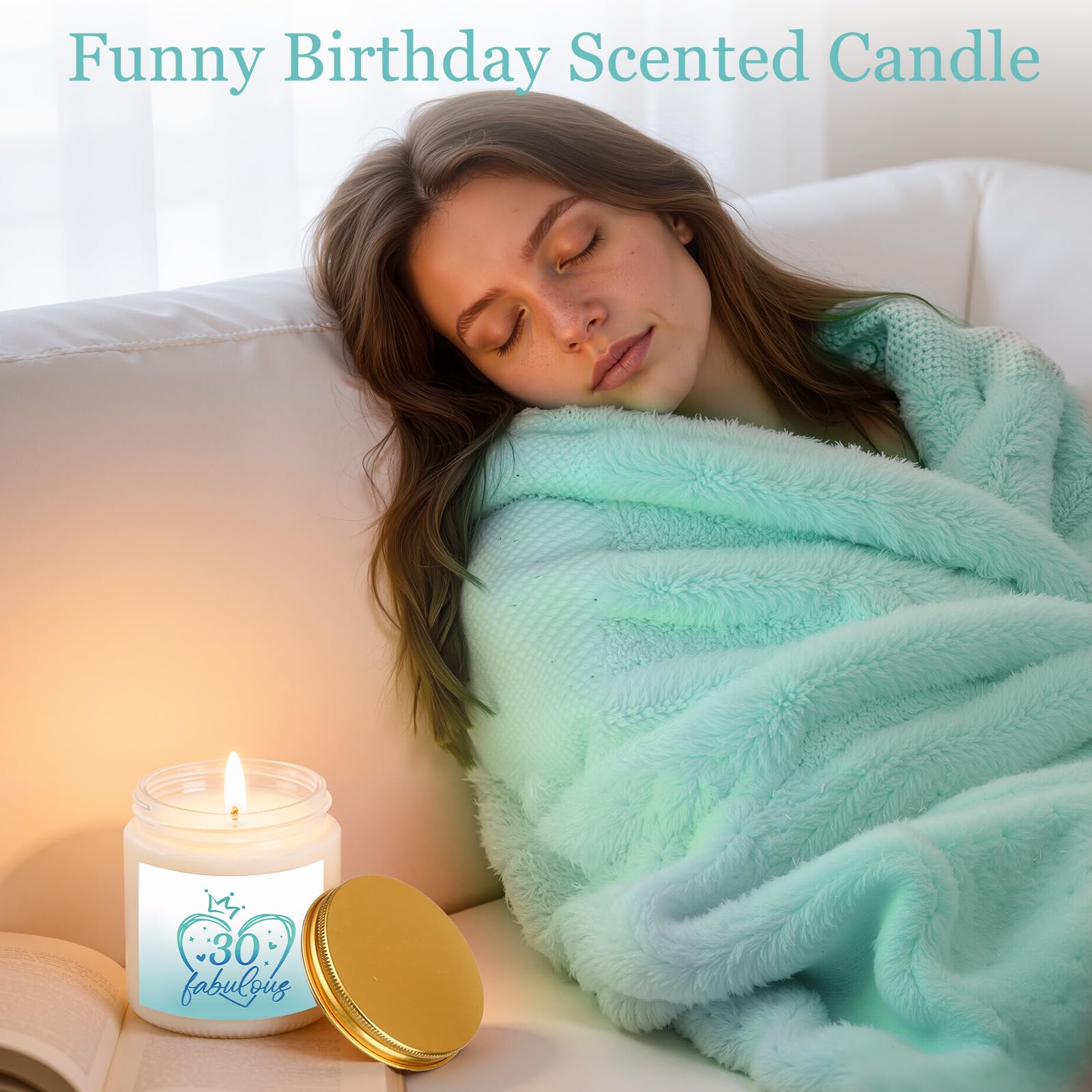 Scented candle included for relaxation in gift box