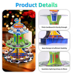 Cupcake stand with seamless splicing for easy movement