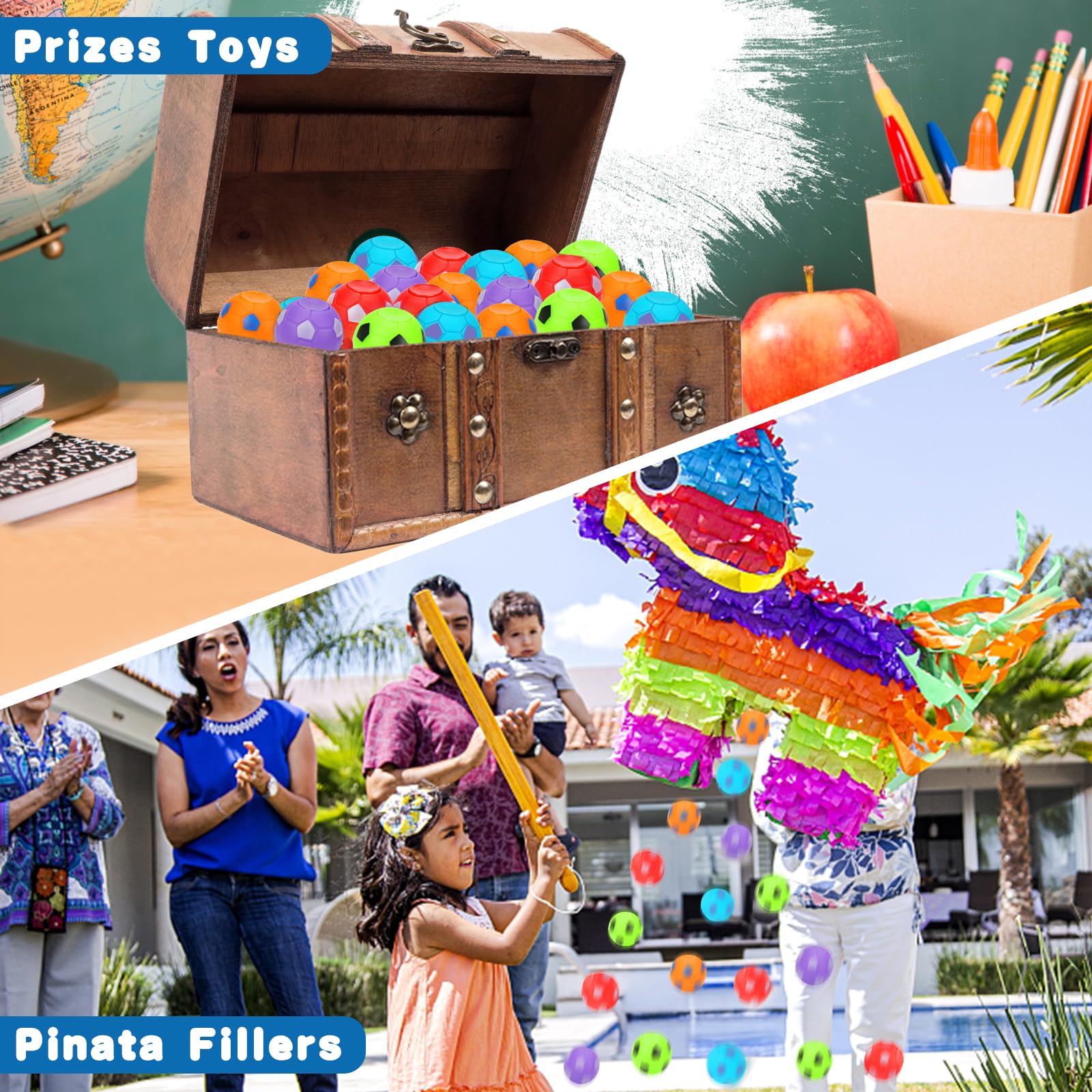 Colorful sports themed goody bag filler